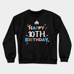 Happy Birthday 10. Geburtstag Crewneck Sweatshirt